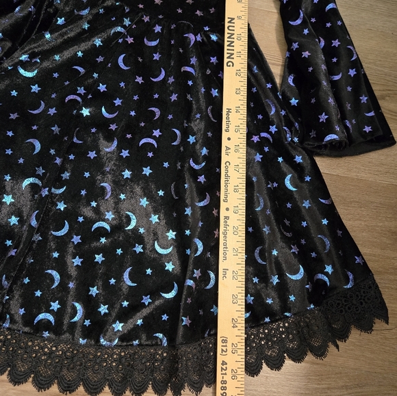 Girls Coven Witch Costume Dress Hooded Spirit Halloween Size Small 4-6 - Picture 6 of 11